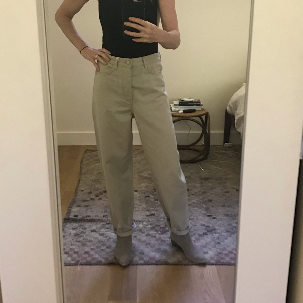 COS denim high waisted tapered jeans 26